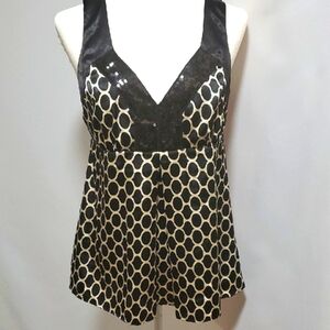 INC International concept Elegant Black and White Women's Top Size 10